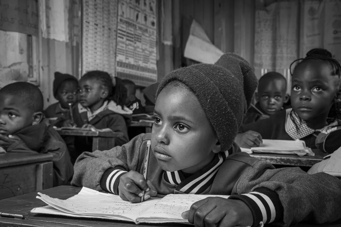 Pupils in a Kenyan classroom
